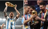 Hóa ra Lionel Messi đã nâng chiếc cúp "pha-ke" trong bức ảnh đạt kỷ lục sau World Cup