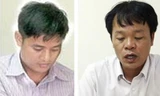Cáo trạng vừa công bố tại tòa truy cứu trách nhiệm ông Quyết (trái) và ông Đảo. 