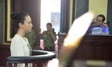  Hoa hậu Phương Nga tại phiên tòa trước đây. Ảnh: Tân Châu