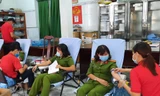 Hàng trăm cán bộ, chiến sĩ công an Sóc Trăng hiến máu tình nguyện