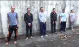 6 đối tượng bị bắt giữ. Ảnh: Công an cung câp