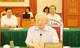 Tập thể Bộ Chính trị làm việc với Ban Thường vụ Thành ủy Thành phố Hồ Chí Minh