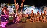 Nghệ nhân trình diễn cồng chiêng Tây Nguyên trong đêm khai mạc Festival