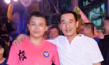 Đối tượng Tiêu Duy Dũng (áo trắng)