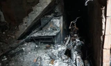 Bên trong căn nhà bị cháy.