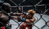 Alain Ngalani (trái) có chiến thắng nhanh nhất lịch sử hạng nặng tại ONE FC. Ảnh: ONE.