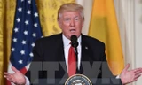Tổng thống Mỹ Donald Trump tại cuộc họp báo ở Washington, DC. Nguồn: AFP/TTXVN.