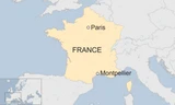 Vị trí thành phố Montpellier, Pháp. Đồ hoạ: BBC.