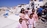 Hà Kiều Anh kỷ niệm 10 năm ngày cưới ở Hy Lạp