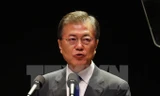 Tổng thống Hàn Quốc Moon Jae-In phát biểu tại Seoul. Nguồn: AFP/TTXVN.