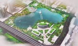 Phối cảnh Dự án khu công viên hồ điều hòa Nhân Chính.