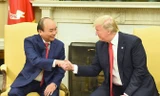 Thủ tướng Nguyễn Xuân Phúc hội đàm với Tổng thống Hợp chúng quốc Hoa Kỳ Donald Trump. Ảnh: Thống Nhất/TTXVN.