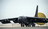 Máy bay B-52 đến Qatar. Ảnh: USAirForce