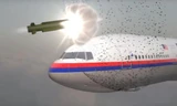 Mô phỏng thời khắc đầu đạn tên lửa phát nổ ngay gần khoang lái của máy bay MH17. (Ảnh: Dailymail)