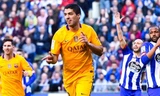 Suarez ghi tới bốn bàn sau một loạt trận tịt ngòi. Ảnh: Reuters