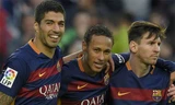 Suarez, Neymar và Messi đều có điểm mạnh riêng trên hàng công Barca. Ảnh: Reuters