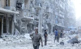 Quang cảnh thành phố Aleppo của Syria tan hoang sau 5 năm nội chiến. Ảnh: Reuters