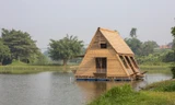 Ấn tượng với vẻ đẹp của nhà tre cho người dân vùng sông nước