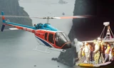 Video, hình ảnh từ hiện trường cứu nạn vụ trực thăng rơi ở vịnh Hạ Long 