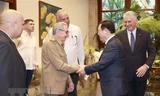 Chủ tịch Quốc hội hội kiến Đại tướng Raúl Castro Ruz và Chủ tịch Cuba 