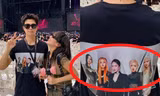 Vợ chồng Diệu Nhi đi xem concert BLACKPINK, netizen thích thú với chiếc áo "độc lạ" của Anh Tú