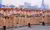 Lực lượng cảnh sát giao thông tham gia bảo vệ, bảo đảm an toàn cho Tuần lễ APEC.