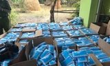 Cơ quan chức năng đã thu giữ gần 80.000 khẩu trang chưa đủ điều kiện lưu hành.