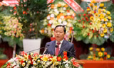 Ông Nguyễn Phi Long - Phó Chủ tịch UBND tỉnh Bình Định báo cáo tổng kết.