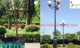 Những mẫu cột trụ đèn sân vườn chiếu sáng và trang trí không gian ngoại thất hoàn hảo