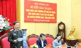 Đại tướng Tô Lâm, Bí thư Đảng ủy Công an Trung ương, Bộ trưởng Bộ Công an phát biểu tại buổi làm việc