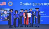 Chủ tịch Meey Group Hoàng Mai Chung được trường Đại học Apollos trao bằng Tiến sĩ danh dự