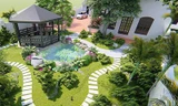 Thiết kế sân vườn đẹp hiện đại phong cách, báo giá thi công trọn gói