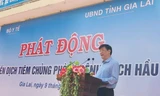 GS.TS Nguyễn Thanh Long, Quyền Bộ trưởng Bộ Y tế phát biểu tại lễ phát động