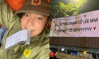 Ấm lòng chùm ảnh cứu trợ mùa bão lũ: Tình thương trao đi, mưa nào rồi cũng tạnh