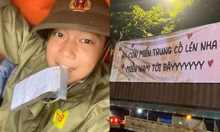 Ấm lòng chùm ảnh cứu trợ mùa bão lũ: Tình thương trao đi, mưa nào rồi cũng tạnh