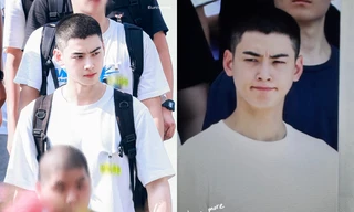 Người mẹ "xin lỗi con trai" vì ống kính lỡ hướng về Cha Eun Woo ngày nhập ngũ