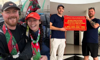 Cặp đôi đi bộ từ Anh sang Việt Nam: Hành trình 14.000 km diệu kỳ và ý nghĩa