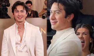 "Mèo xính lao" Hudson Williams chính là ngôi sao "ồn" nhất ở Quả Cầu Vàng 2026