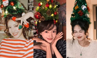 Trào lưu buộc tóc cây thông Noel, tưởng Chương Nhược Nam "đu trend" hóa ra cú lừa