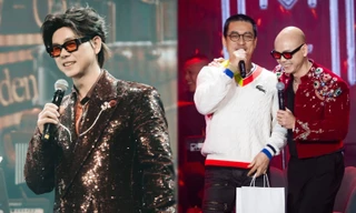 Phan Đinh Tùng đội tóc giả trong show sinh nhật, bị 6 Anh tài "bủa vây" hài hước