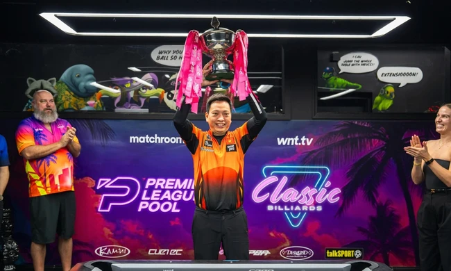 Dương Quốc Hoàng làm nên lịch sử với chức vô địch Premier League Pool 2026