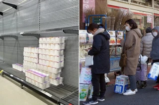 Lo thiếu giấy vệ sinh do căng thẳng ở Trung Đông, người Nhật đổ xô đi mua gom