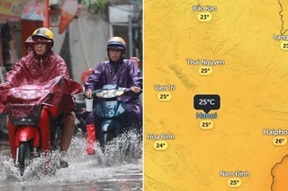 Hà Nội sẽ có thời điểm chuyển mát do mưa kéo dài, nhiệt độ dự báo xuống 24 độ