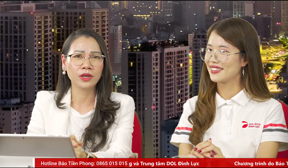 Ths Trần Thúy Trâm Quyên (trái). livestream-1.png