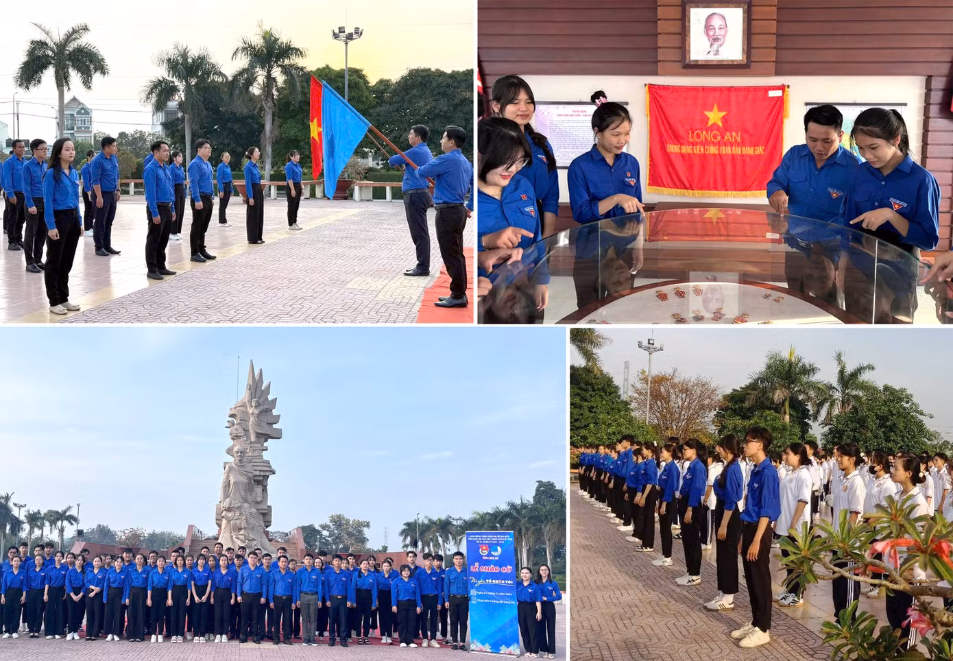 Lễ chào cờ "Tôi yêu Tổ quốc tôi" tại Long An.