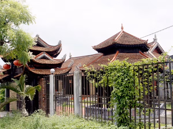 Một trong 7 khu nhà được anh Nhân phục dựng