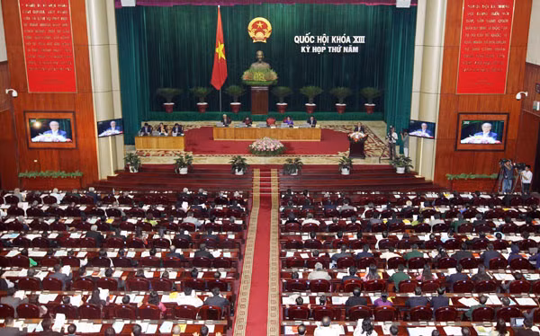 Toàn cảnh khai mạc Kỳ họp thứ năm. Ảnh: TTXVN