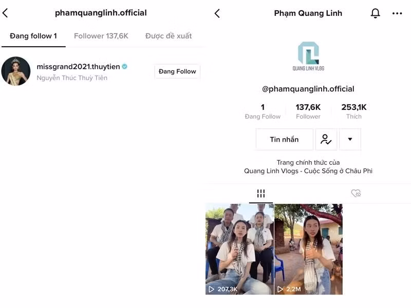 Quang Linh gia nhập hội "chỉ follow riêng mình em"