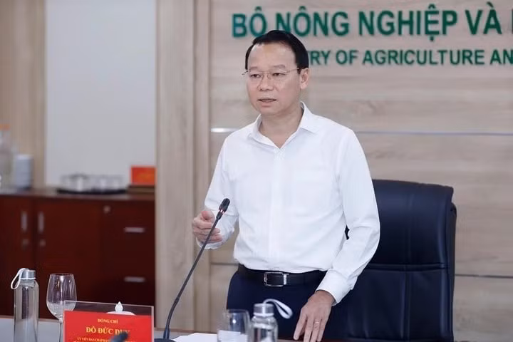 Bộ trưởng Bộ Nông nghiệp và Môi trường Đỗ Đức Duy. Ảnh: Bộ NN&amp;MT.