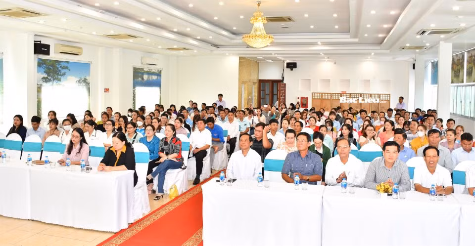 Quang cảnh lớp tập huấn. Ảnh: Báo Bạc Liêu